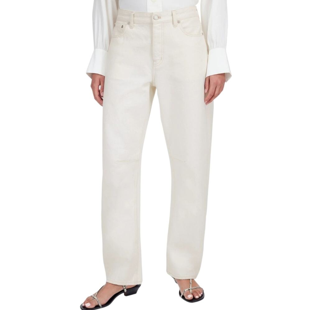 Madewell The Darted Barrel Leg Jean Vintage Canvas Cream